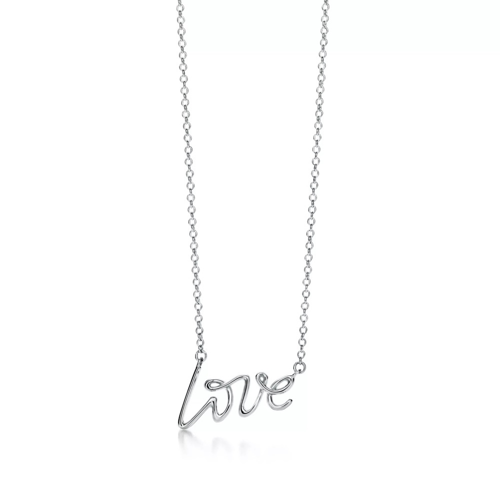 Tiffany & Co Paloma silver love necklace